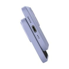 BASEUS Baseus Liquid Silica Gel etui za iPhone 14 Plus (lavanda) + kaljeno steklo + čistilni set