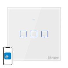 Sonoff Dotikni stikalo za vklop svetlobe WiFi Sonoff T0 EU TX (3-kanalni)