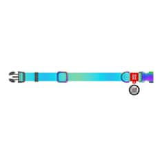 WAUDOG Nylon ovratnik z QR kodom za psa Waudog gradient, modra, velikost M