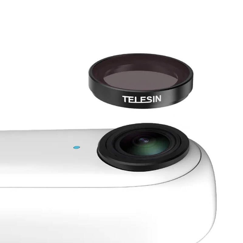 Kit Filtros TELESIN ND8/ND16/ND32/CPL - Para Câmera Insta360 Go2