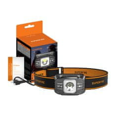 Superfire Čelna svetilka Superfire HL75-X, 220 lm, USB