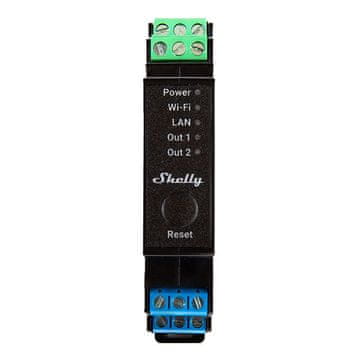Shelly 2-kanalni rele za DIN-profil Shelly Pro 2PM WIFI/LAN