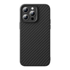 BASEUS Baseus etui iz sintetičnih vlaken za iPhone 15 Pro + kaljeno steklo