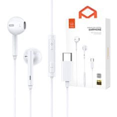 Mcdodo Žične slušalke Mcdodo HP-7500, USB-C (bele)