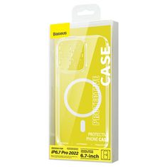 BASEUS Zaščitni komplet Baseus Crystal prozoren magnetni etui in kaljeno steklo za iPhone 14 Pro Max