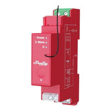 Shelly 1-kanalni rele za DIN-profil z merjenjem energije Shelly Qubino Pro 1PM Z-Wave