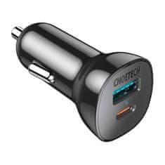 Choetech Avtomobilski polnilnik Choetech 38W QC3.0+PD20W (črn)