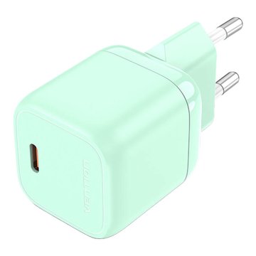Vention Mrežni polnilnik Vention FAKG0-EU USB-C GaN 30 W (zelen)