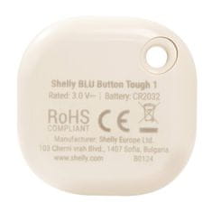 Shelly Gumb za aktiviranje akcij in scen Shelly BLU Button Tough 1 Bluetooth (slonokoščena)