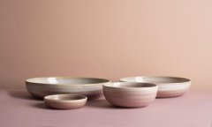 Bonna Pink Pott globoki krožnik / 22cm / 1070ml / 6 kos