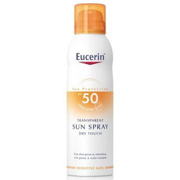 Eucerin Dry Touch Transparentna krema za sončenje v razpršilu SPF 50 200 ml