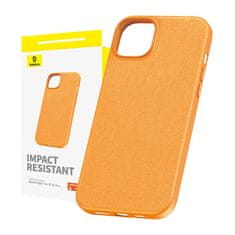 BASEUS Etui za telefon iPhone15 Pro Baseus Fauxther Series (oranžna)