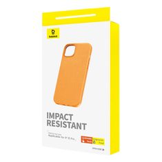 BASEUS Etui za telefon iPhone15 Pro Baseus Fauxther Series (oranžna)