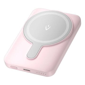Vention Magnetni powerbank 5000 mAh Vention FHSP0 20 W (roza)