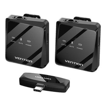 Vention Wireless microphone x2 NCBB0 USB-C (black)