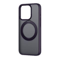 BASEUS Baseus SkyRing Magnetic etui s stojalom za iP 14 Pro Max + kaljeno steklo in komplet za čiščenje (vijolična)