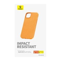 BASEUS Etui za telefon iPhone15 ProMax Baseus Fauxther Series (oranžna)