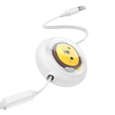 BASEUS 3v1 Baseus USB-C na USB-M, Lightning 3,5A, 1,1 m (bel)