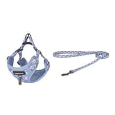 Dogness Dogness sprehajalna garnitura 1,5 m + pas za psa (svetlo modra)