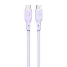 Aukey USB-C kabel za USB-C Aukey CB-SCC102, 100 W, 1,8 m (lavanda)