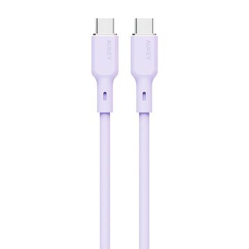 Aukey USB-C kabel za USB-C Aukey CB-SCC102, 100 W, 1,8 m (lavanda)
