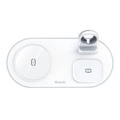 Mcdodo Brezžični polnilnik Mcdodo CH-7062 3v1 15W (telefon/TWS/Apple Watch) bel