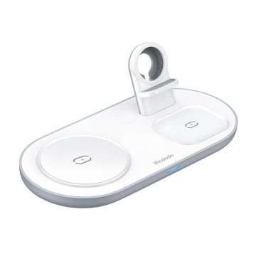 Mcdodo Brezžični polnilnik Mcdodo CH-7060 3v1 15W (telefon/TWS/Apple watch) bel