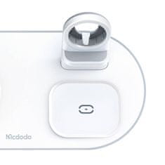 Mcdodo Brezžični polnilnik Mcdodo CH-7060 3v1 15W (telefon/TWS/Apple watch) bel