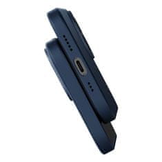 BASEUS Zaščitni komplet Baseus Liquid Silica magnetni etui in kaljeno steklo za iPhone 14 Plus (modra)