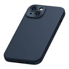 BASEUS Zaščitni komplet Baseus Liquid Silica magnetni etui in kaljeno steklo za iPhone 14 Plus (modra)