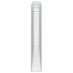 Vidaxl Obokane gabion košare 8 kosa 400x30x200/220 cm pocinkano železo