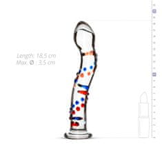 Gildo Steklen dildo z barvnimi pikami