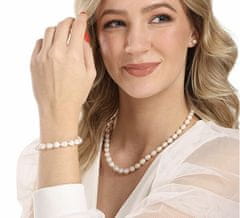 JwL Luxury Pearls Nežna zapestnica iz pravih riževih biserov JL0865