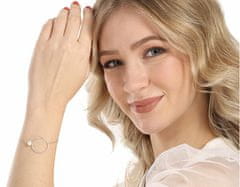JwL Luxury Pearls Minimalistična srebrna zapestnica s pravim biserom JL0859