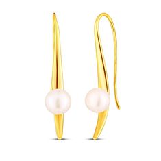 JwL Luxury Pearls Elegantni pozlačeni uhani z biseri JL0856