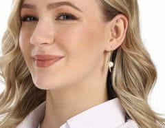 JwL Luxury Pearls Elegantni pozlačeni uhani z biseri JL0856