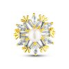 JwL Luxury Pearls Bleščeča broška v obliki snežinke z biserom JL0873