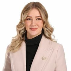 JwL Luxury Pearls Bleščeča broška v obliki snežinke z biserom JL0873
