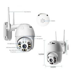 BOT Pametna zunanja WiFi kamera NA6 6MP Tuya