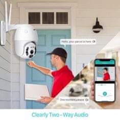 BOT Pametna zunanja WiFi kamera NA6 6MP Tuya