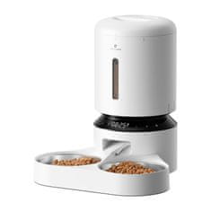 Petlibro Petlibro Granary avtomat za hrano za hišne živali z dvojno posodo, 5 l (bel)