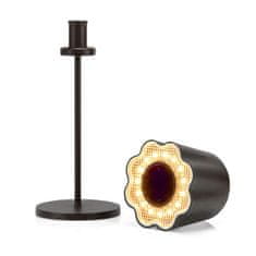 FADE MAISON Namizna LED svetilka Aladina 11xh30cm /antracit / polnilna baterija+usb / 3,1W / aluminij