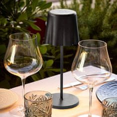 FADE MAISON Namizna LED svetilka Aladina 11xh30cm /antracit / polnilna baterija+usb / 3,1W / aluminij