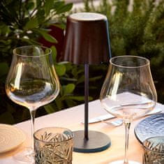 FADE MAISON Namizna LED svetilka Aladina 11xh30cm / rjava / polnilna baterija+usb / 3,1W / aluminij