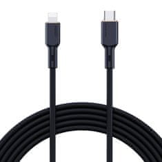 Aukey USB-C kabel za Lightning Aukey CB-SCL1, 27 W, 1 m (črn)