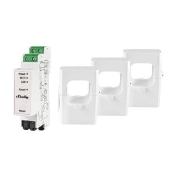 Shelly 3-fazni merilnik energije Shelly PRO 3EM 400A, WiFi/Bluetooth
