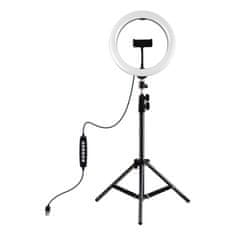 Puluz Stativ Puluz 1,1 m z RGBW LED osvetlitvijo 26 cm za vloganje / streamanje / pametni telefon PKT3044