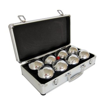 Master Set za petanko MASTER 8 kromiranih kroglic F.I.P.J.P. v aluminijastem ohišju