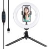 1 to 3 Puluz Led Ring Svetilka 20Cm Z Držalom Za Telefon Za Snemanje