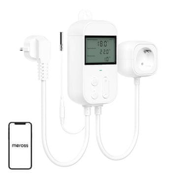 Meross Vtičnica s termostatskim regulatorjem temperature Meross MTS960HK (HomeKit)
